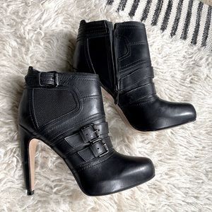 SAM EDELMAN “Kenley” Booties Platform Heels Black size 6.5 Brand New